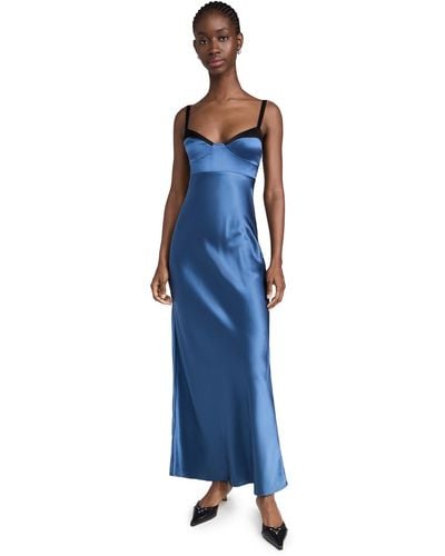 Sir. The Label Depeche Balconette Gown - Blue