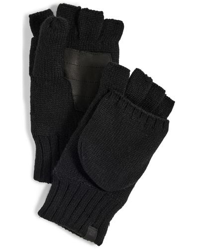 UGG Knit Flip Mittens - Black