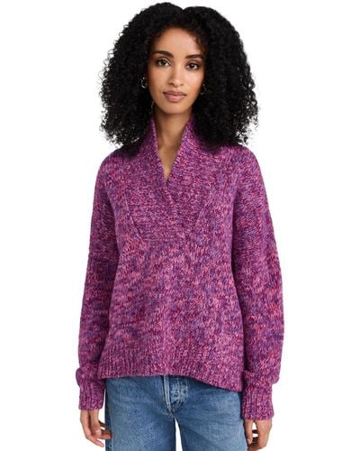 Xirena Keyes Sweater Magenta Marbe - Purple