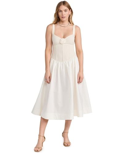 For Love & Lemons For Ove & Eons Biie Idi Dress Crea - White