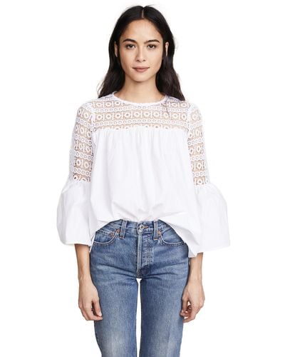 Endless Rose Crochet Blouse - White