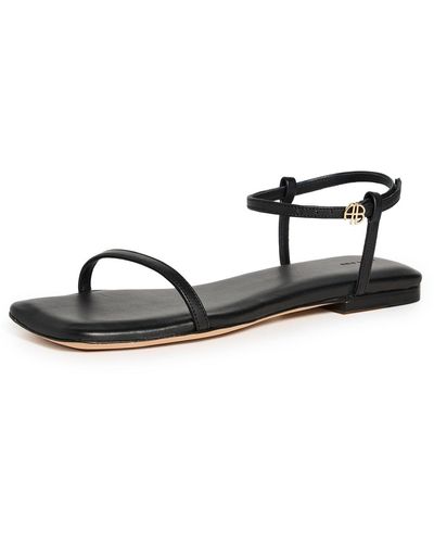Anine Bing Invisible Flat Sandals - Black