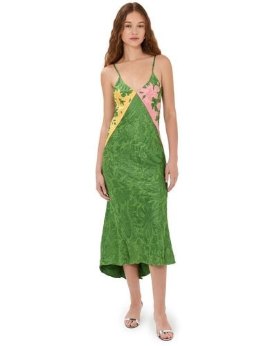 Rosie Assoulin Slip Dress - Green