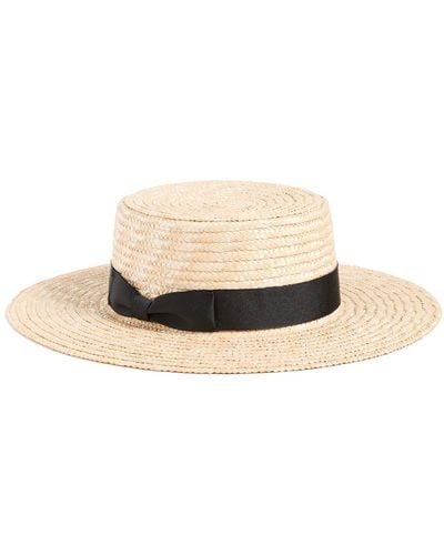 Lack of Color Ack Of Coor Pencer Boater Hat Natura/back - Multicolour