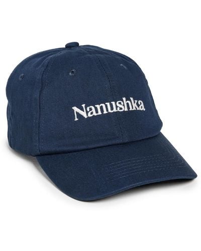 Nanushka Val Logo Cap - Blue