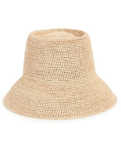 Janessa Leone Janea Eone Feix Bucket Hat Natura - White