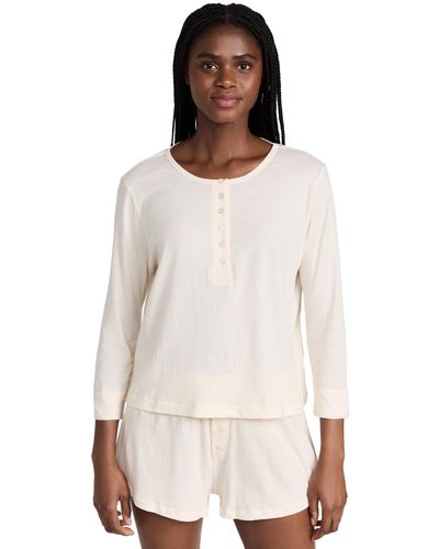 The Great The Crop Sleep Henley - White