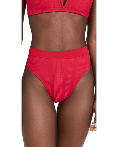 L*Space Frenchi Bikini Bottoms - Red