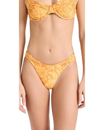 L*Space Space Monica Cassic Bikini Bottoms Goden Hour Booms - Orange