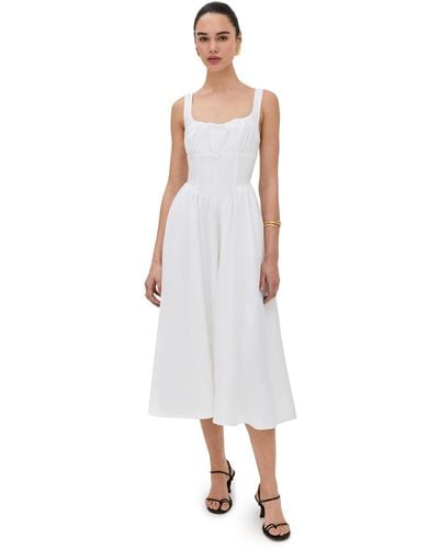 Reformation Balia Linen Dress - White