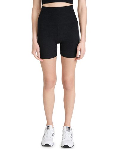 Beyond Yoga Spacedye Keep Pace Biker Shorts - Black