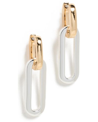 Jenny Bird Teeni Detachable Link Earrings - White