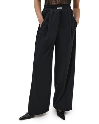 RECTO. Tricot Doube Wide Training Pant Back - Black