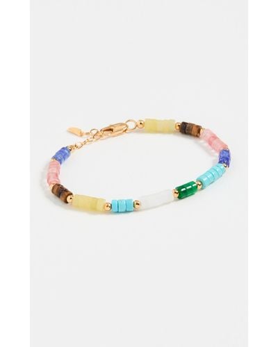 Missoma Gold Mix Stone Bracelet - Multicolour