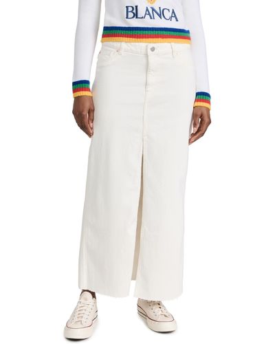DL1961 Asra Skirt: Maxi - White