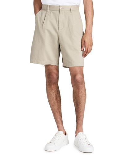 Fred Perry Wide Leg Woven Shorts - Natural