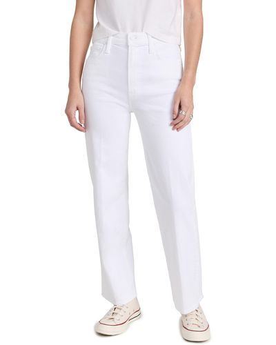 Mother The Rambler Ankle Jeans - White