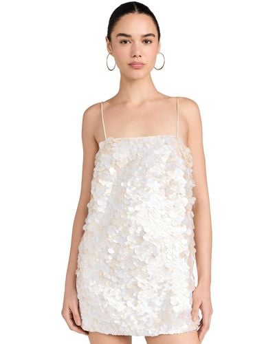retroféte Eeanora Sequin Dress - White