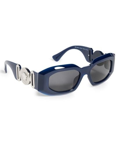 Versace Ve4425u Oval Sunglasses - Blue