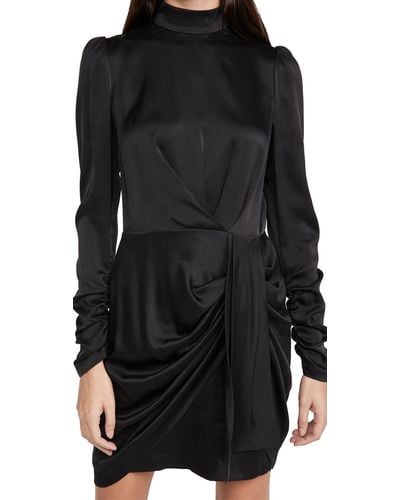 Zimmermann Silk Drape Dress - Black