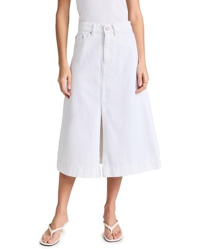 DL1961 A Line Alma Skirt - White