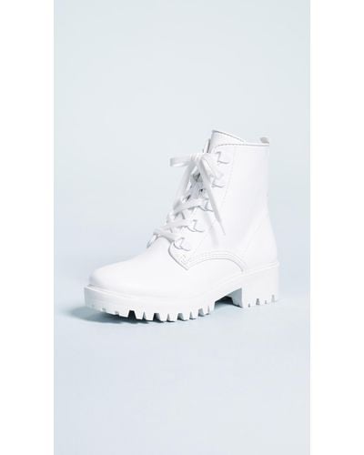 Kendall + Kylie Epic Combat Boots - White