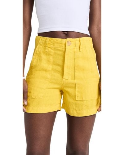 Velvet Fallon Shorts - Yellow