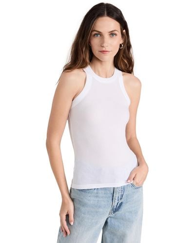WSLY Wly Rivington Ribbed Tank - White