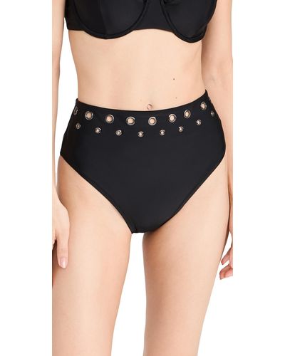 L'Agence 'agence Vanessa Bikini Bottoms Back - Black