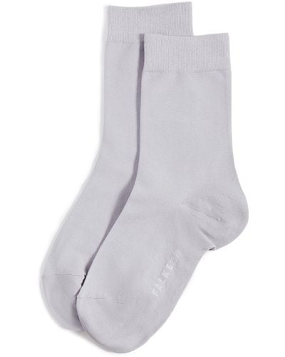 FALKE Cotton Touch Ankle Socks - Gray