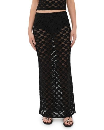 Lioness Ioness Cairvoyant Maxi Skirt - Black
