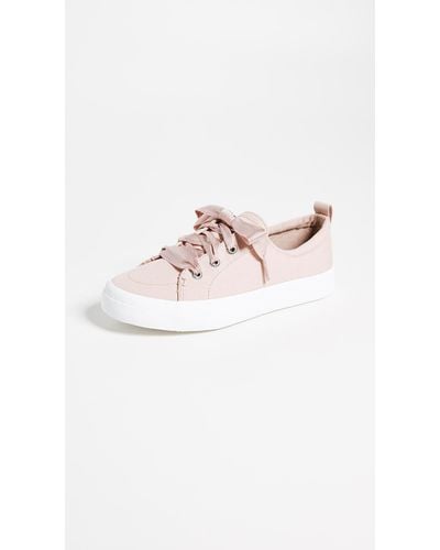 Sperry Top-Sider Crest Vibe Satin Lace Sneakers - Pink