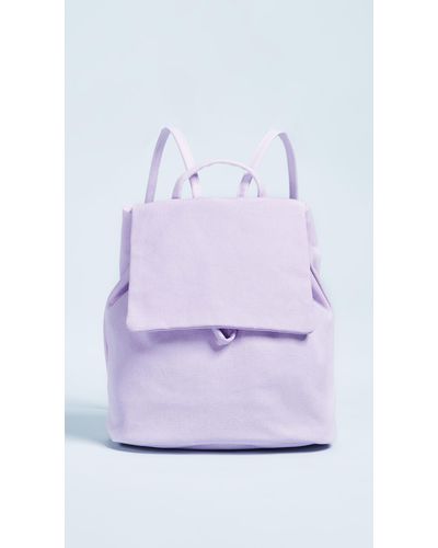 BAGGU Canvas Mini Backpack - Purple