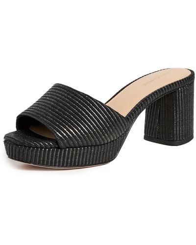 Veronica Beard Dali Low Platform Sandals - Black