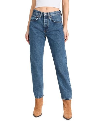 RE/DONE 70s Stove Pipe Jeans - Blue