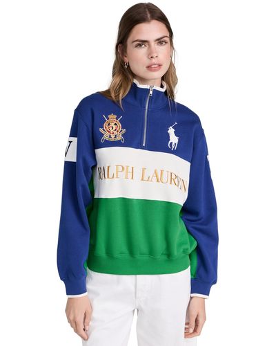 Polo Ralph Lauren Seasonal Ralph Lauren Half Zip Sweatshirt - Green