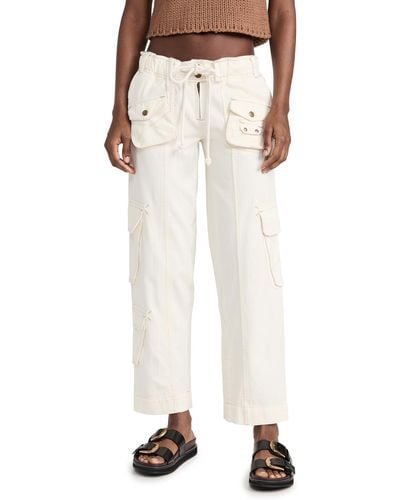 Free People Tahiti Cargo Pants - White