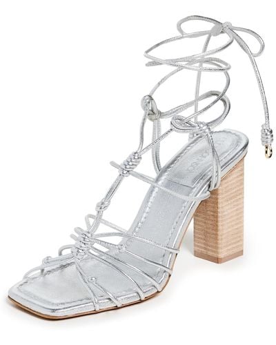 Ulla Johnson Knotted High Heel Sandals 39 - White