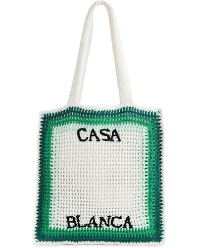 Casablancabrand Cotton Crochet Bag - Green