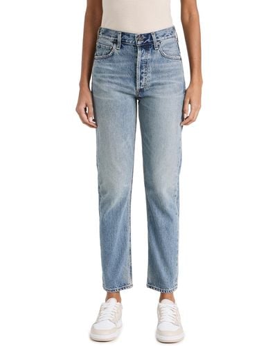 Citizens of Humanity Charlotte High Rise Straight Jeans - Blue