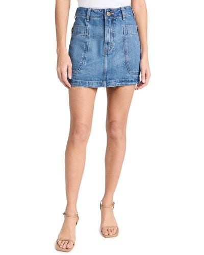 FRAME Cargo Mini Skirt - Blue