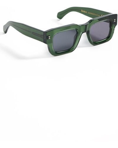 Illesteva Lewis Pine Sunglasses With Gray Flat Lenses - Blue