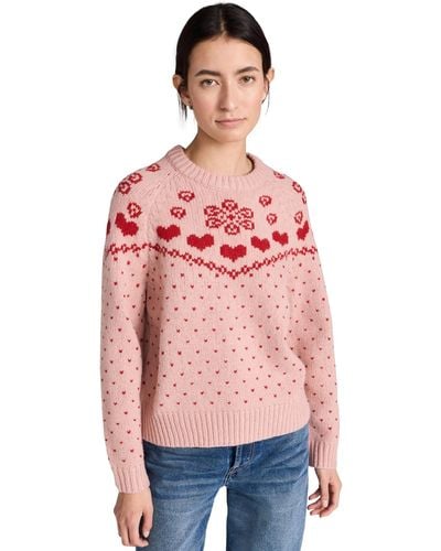 The Great The Sweetheart Pullover - Red