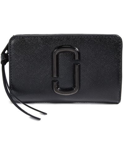 Marc Jacobs Branded Leather Wallet - Black