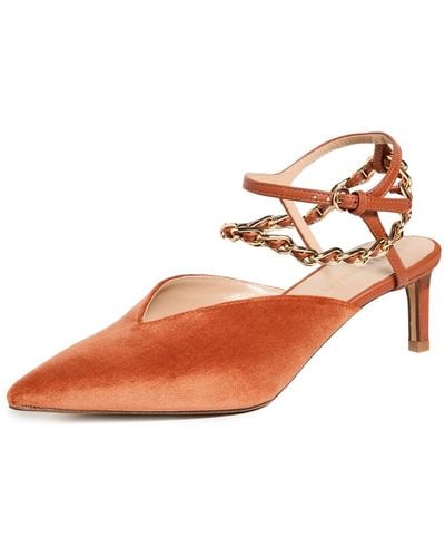 Ulla Johnson Pointed Kitten Heels With Chain - Multicolor