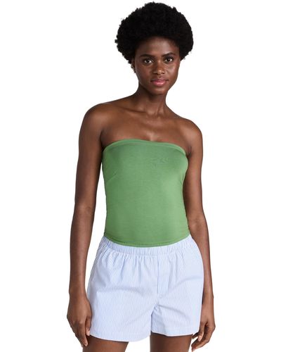 Stripe & Stare Stripe And Stare X Caie Charriere Bandeau Top - Green