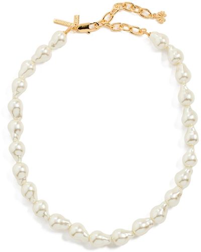 Lele Sadoughi Baroque Collar Necklace - White