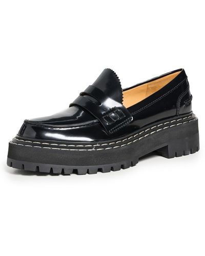 Proenza Schouler Lug Sole Platform Loafers - Black