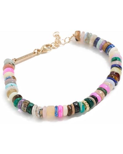 Zoe Chicco 14k Dark Tone Mixed Colour Opal Beads Bracelet - Black