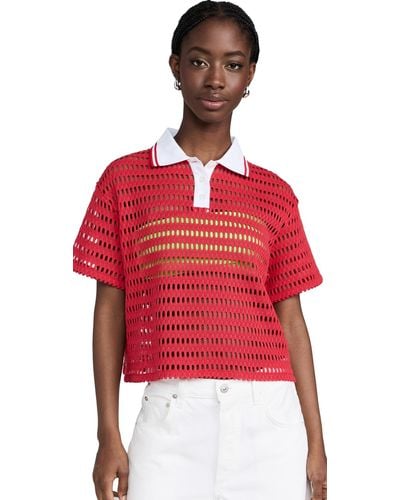 MSGM Collar Pullover - Red